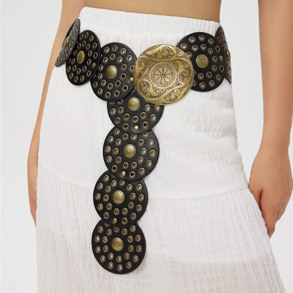 Black and Gold Statement Belt